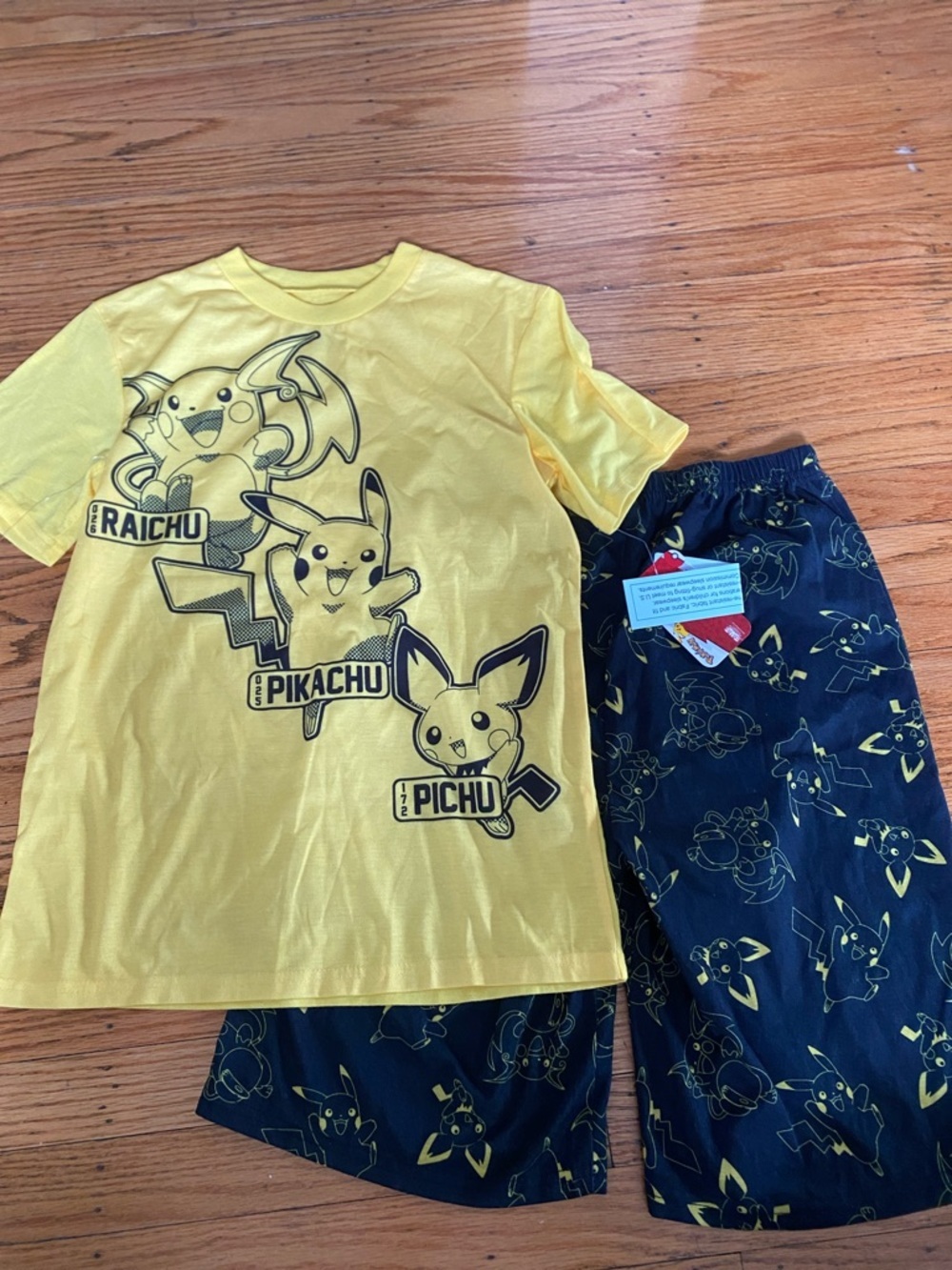 Pokémon Kids Yellow Pikachu & Friends Pajama Set
